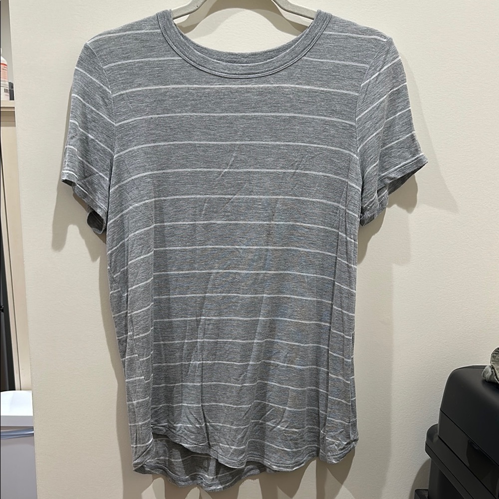 SO Favorite Crew Gray Striped T-Shirt